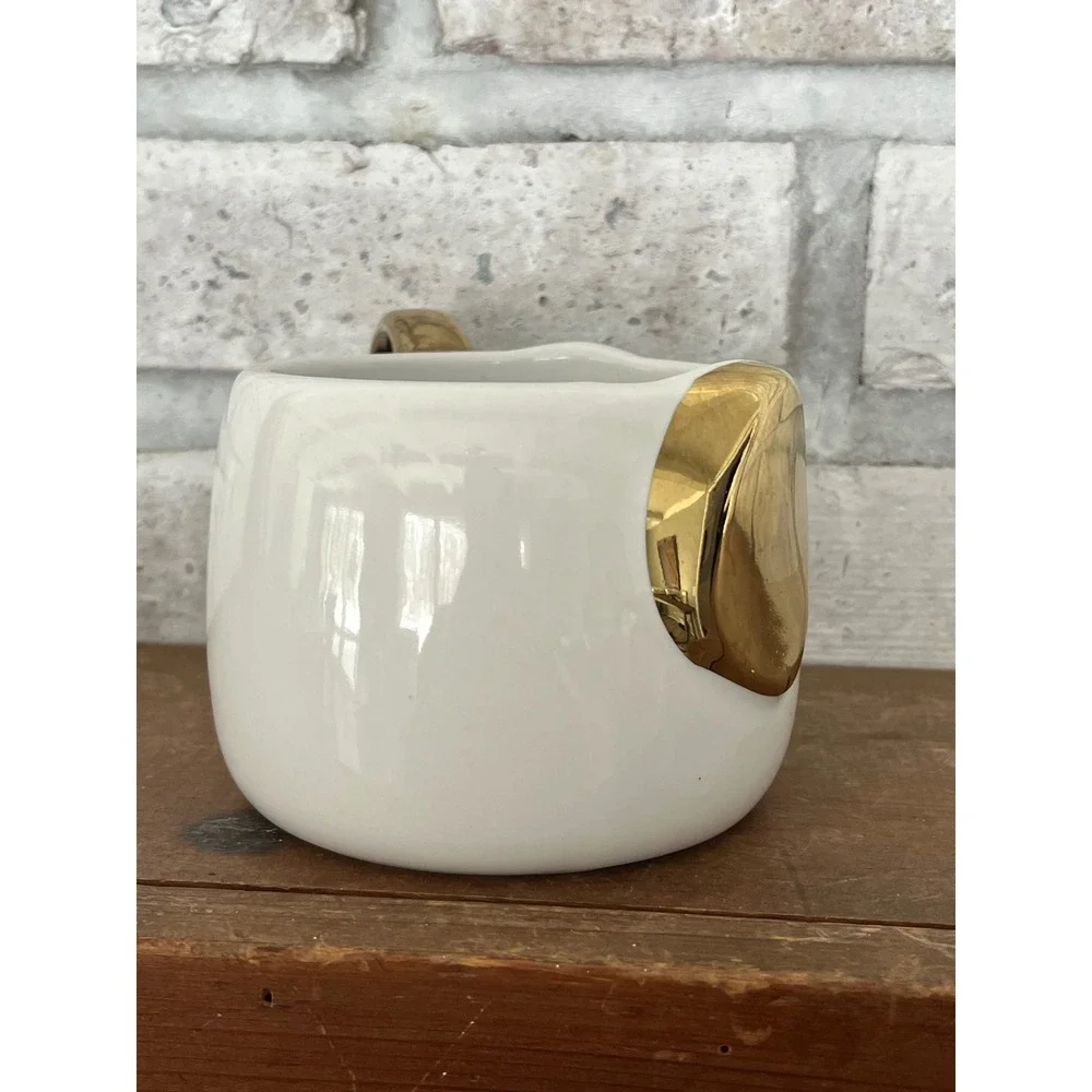 Puppy Dog Mug Gold & White Modern Expressions MUG‎ ONLY